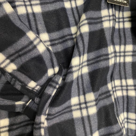 New Men Flannel Light Jacket Black - Picture 5 of 5